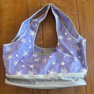 American Girl Lavender Starry Tote